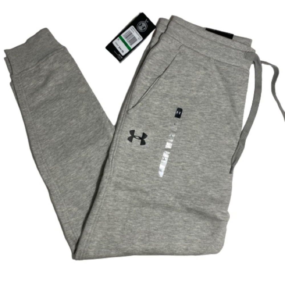 Under Armour Women’s Rival Fleece Joggers Logo Sweatpants HeathEr Grey L XL XXL